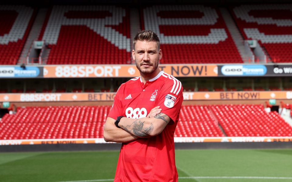 Lord Nicklas Bendtner has pitched up at Nottingham Forest