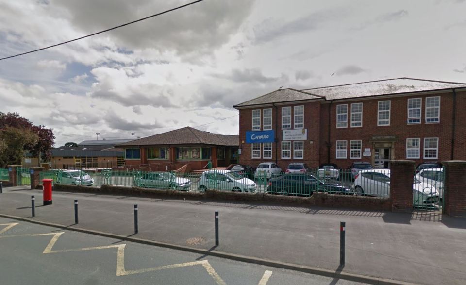 Denbigh High School where 70 pupils were put in isolation for flouting new uniform rules