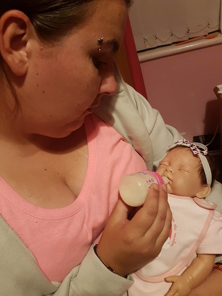 The reborn dolls are incredibly lifelike and are weighted to feel like a real baby