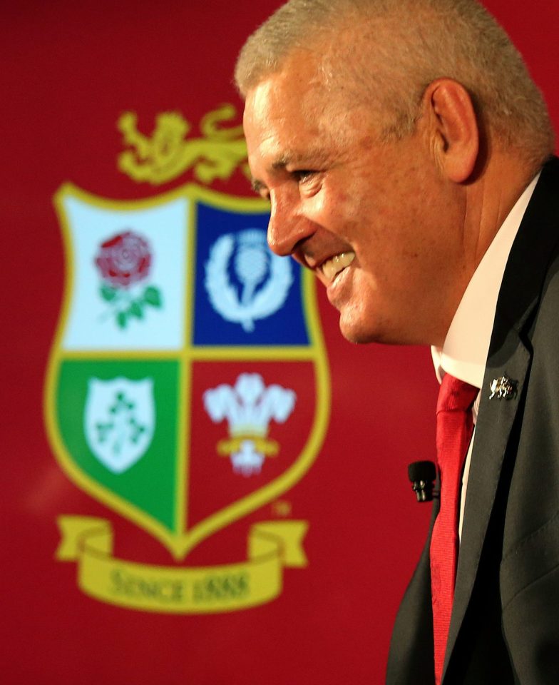  Warren Gatland is set to select Sam Warburton as his captain