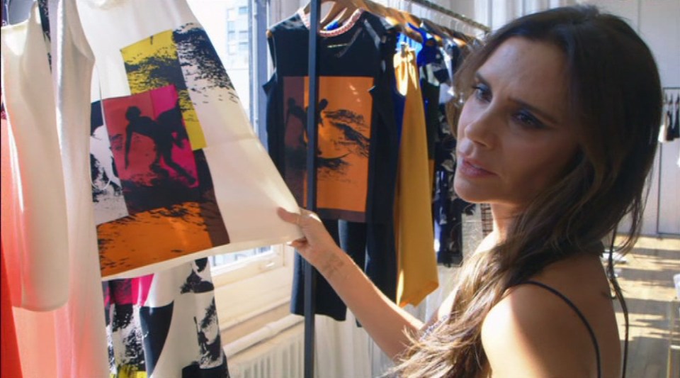 Fans got to see the Spice Girl turned fashion designer in action