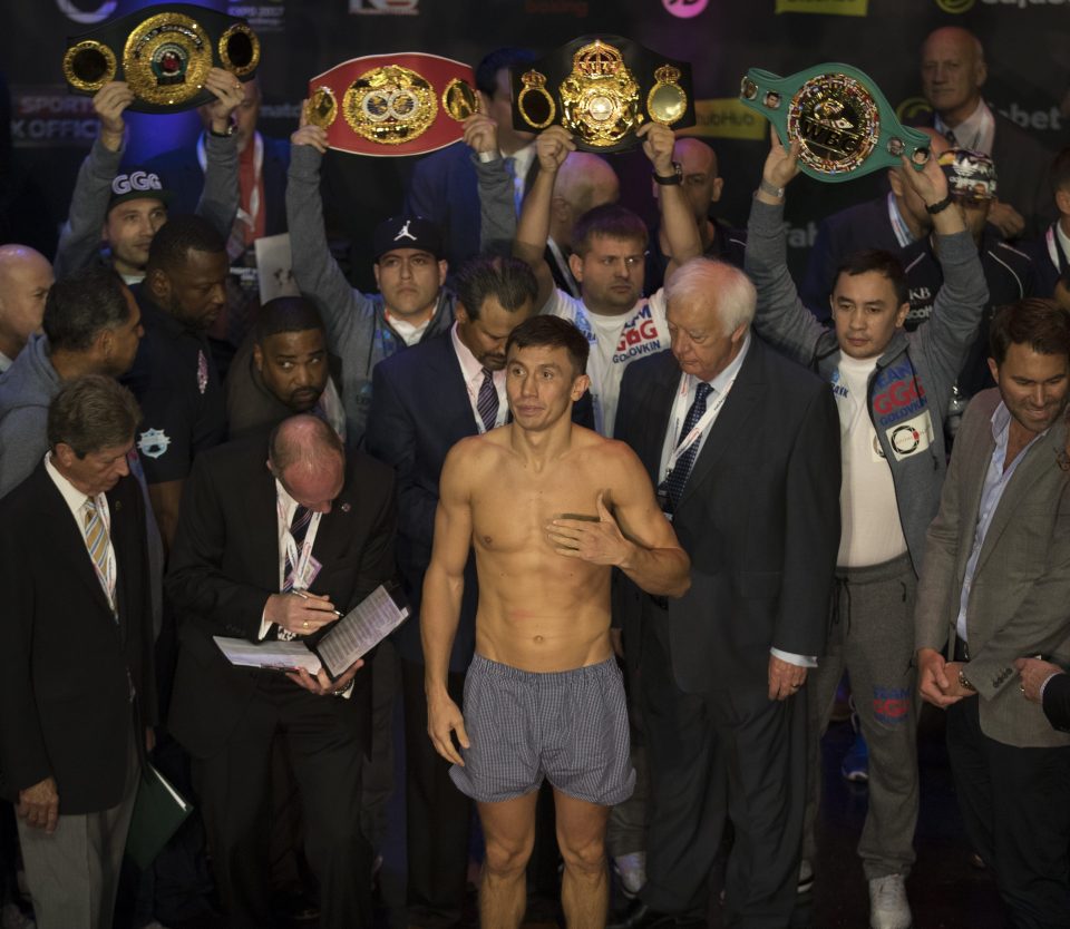  Golovkin refused to speak to the media at the press conference as he seeks to maintain a cool composure