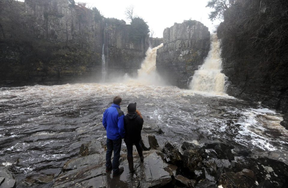 Beauty spot ... Waterfall is popular with tourists and walkers but is highly dangerous