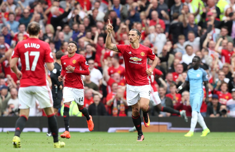 Zlatan Ibrahimovic pulled one back for United before half-time