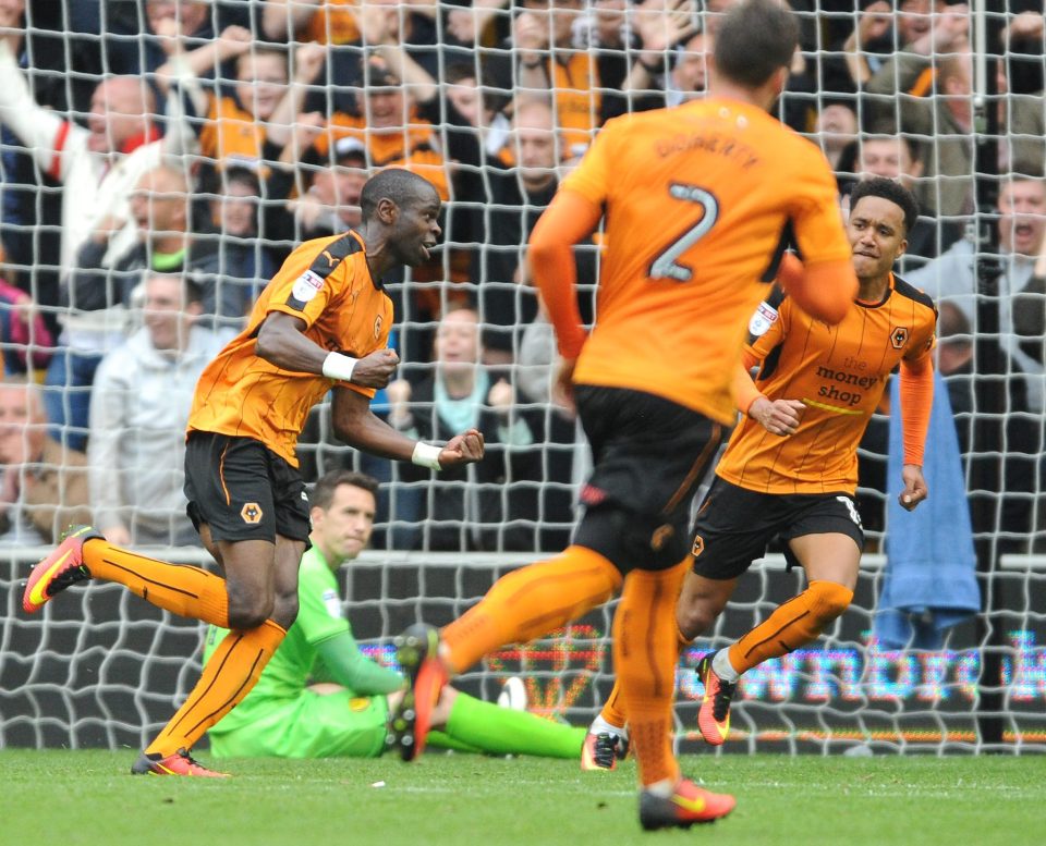 Prince Oniangue celebrates after scoring hi