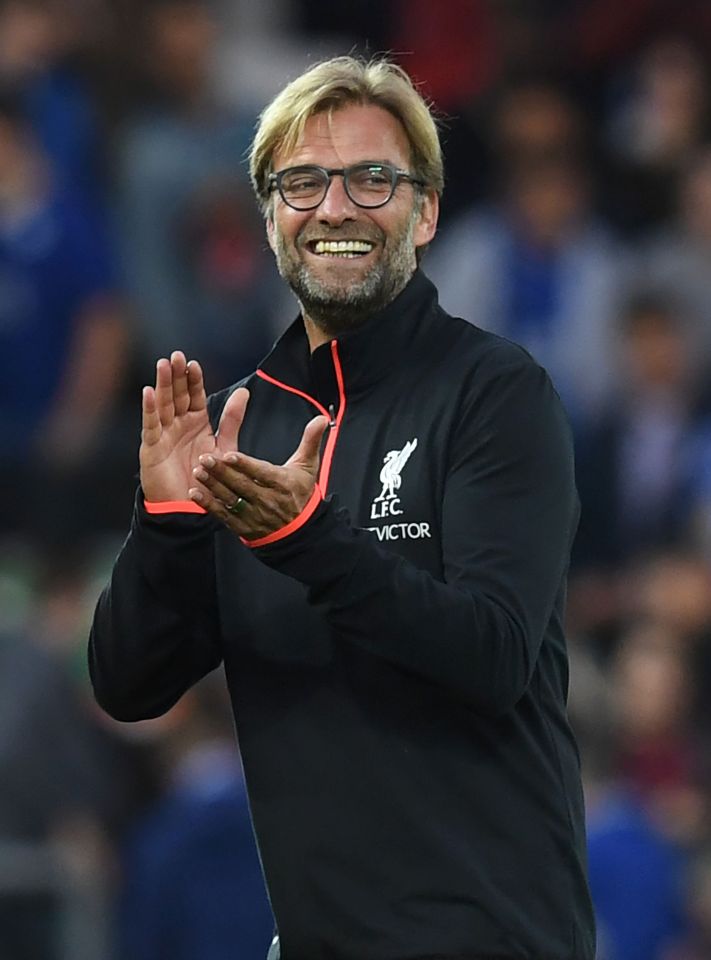 Jurgen Klopp celebrates as Liverpool destroy champions Leicester 4-1 at Anfield