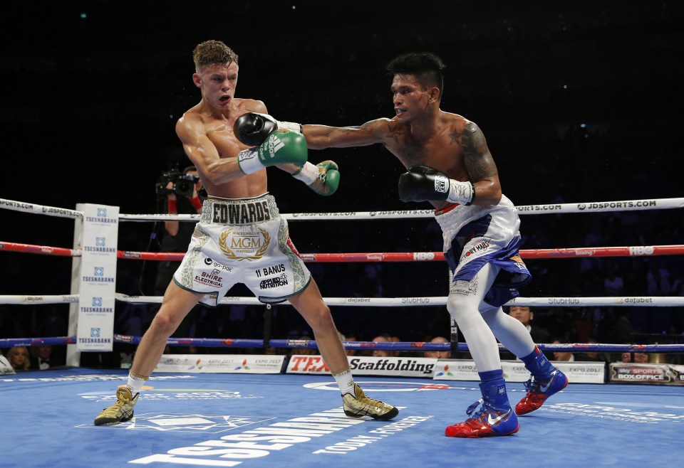  Charlie Edwards was bidding to win a world title in only his ninth fight tonight at the O2 Arena