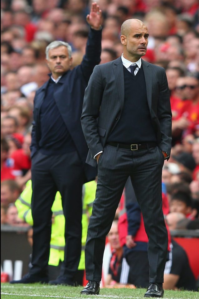 Pep Guardiola got one over his old rival Jose Mourinho with the derby win