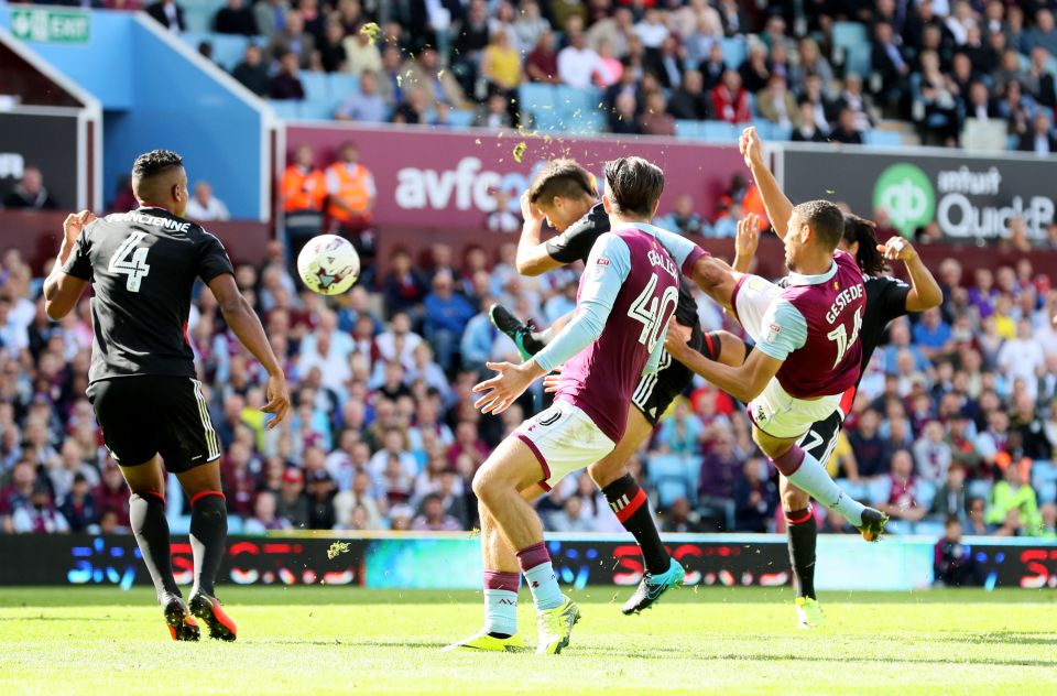  A spectacular Rudy Gestede goal saw The Villains move into a 2-1 lead in the Championship clash