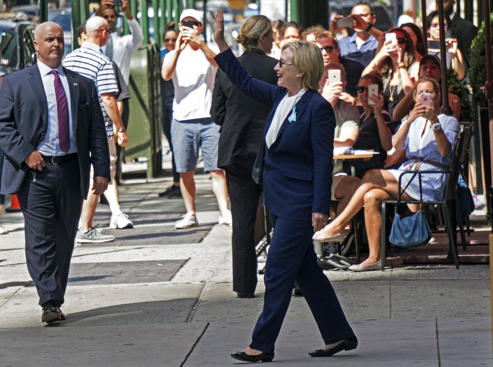 The presidential candidate said that she was looking forward to the day in New York 