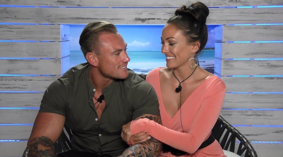  The pair fell for each other while on Love Island