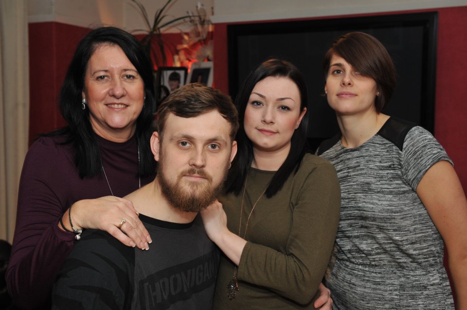  Kye, pictured at home in Hull with mum Amanda (left), girlfriend Chanelle Urquhart and sister Rebecca, was told by his doctors in the US last week that he is free of the disease, after NHS doctors warned he had just a year to live