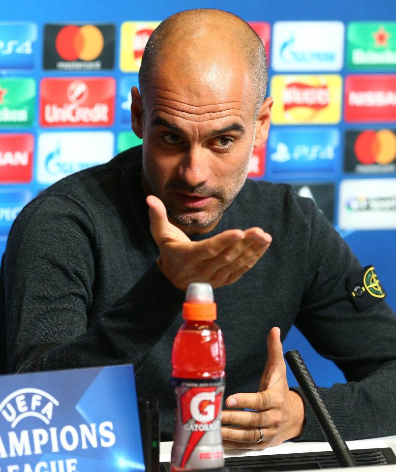  Pep Guardiola wore a jumper from Stone Island that sells for £140