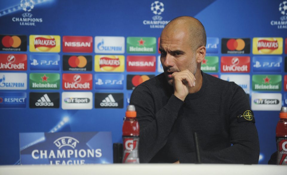  Guardiola seemed bemused when quizzed if he would change his approach