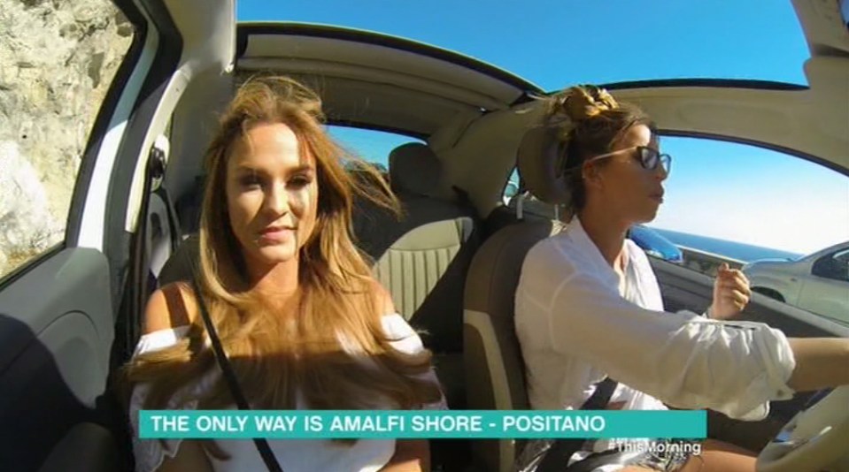 Vicky spoke to her pal Ferne McCann as the pair toured the Amalfi coast for This Morning