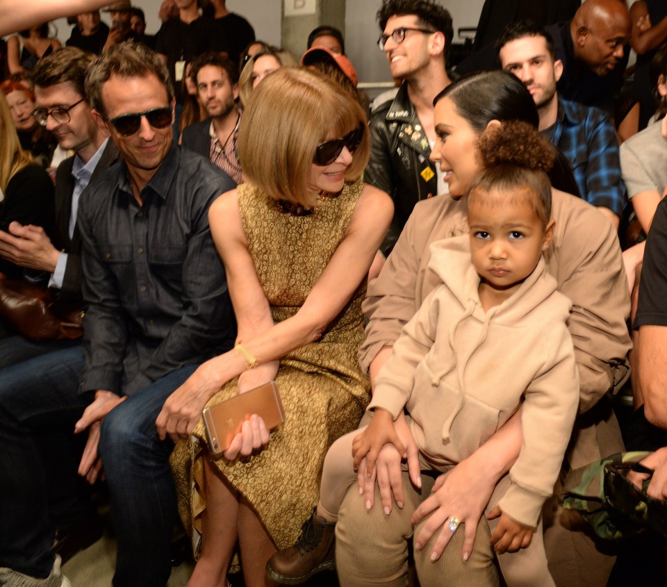  North West looked unimpressed as she attended her dad's second runway for his fashion brand Yeezy