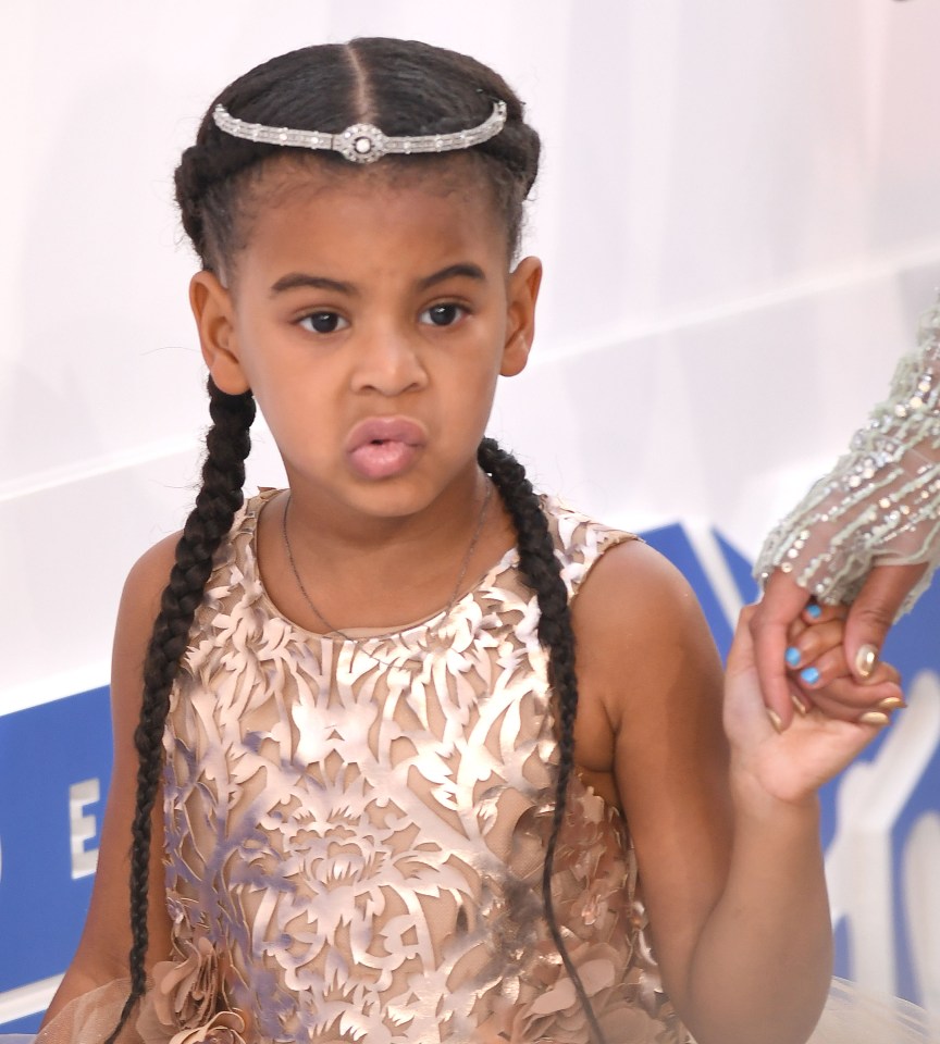  Beyonce and Jay Z's daughter Blue Ivy Carter didn't look at all excited to be attending the VMAs