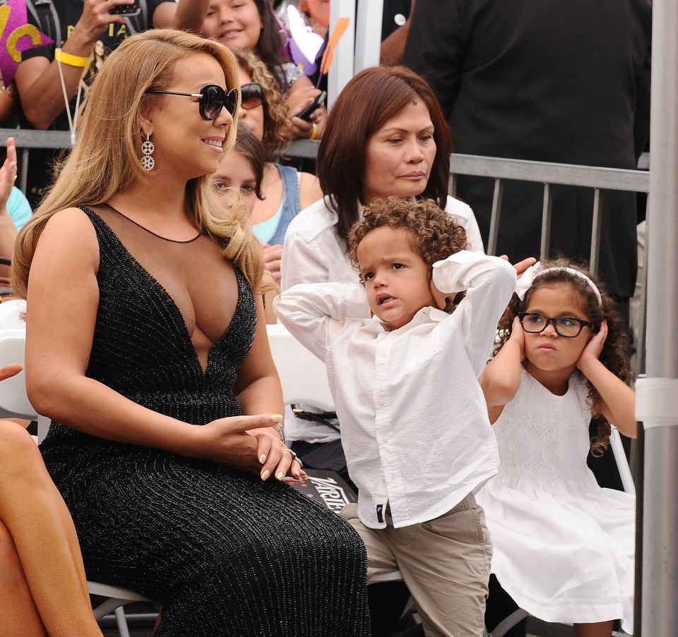  Mariah Carey's kids were not impressed when she was awarded a star on the Hollywood Walk Of Fame