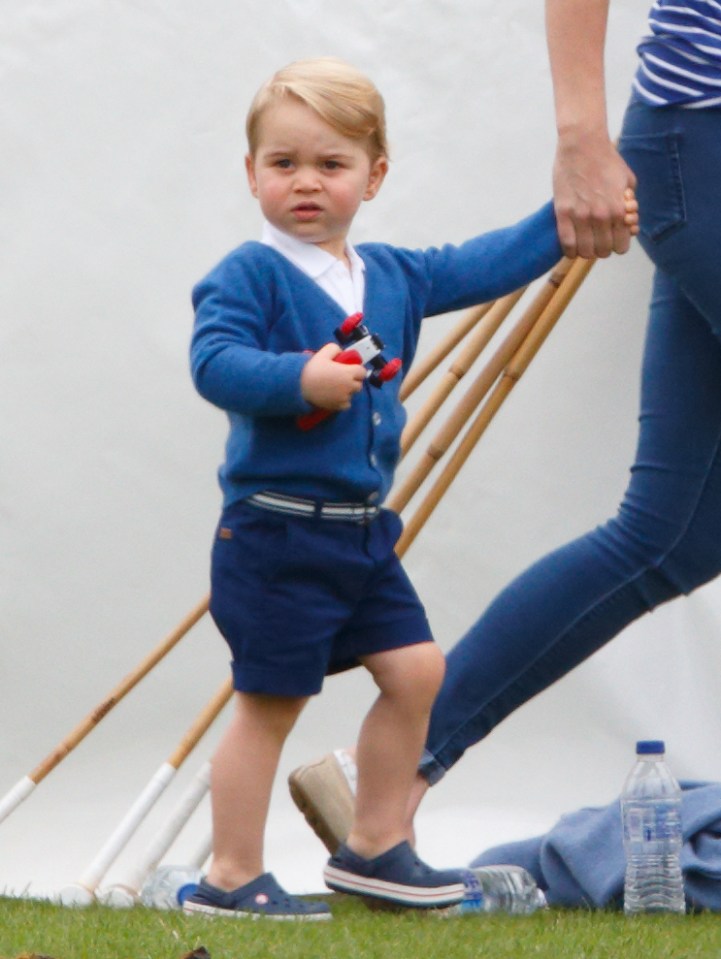  Prince George didn't look impressed at a charity polo match last year