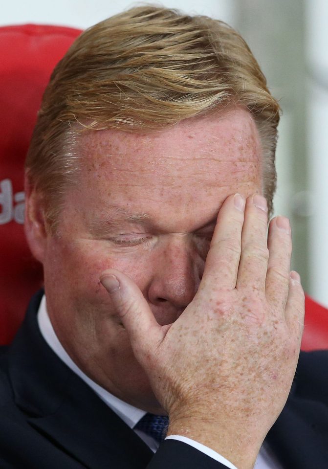  Ronald Koeman was far from impressed with Barkley