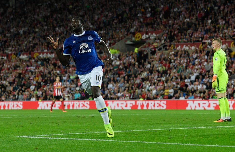 Lukaku struck three times in 11 minutes for the Toffees