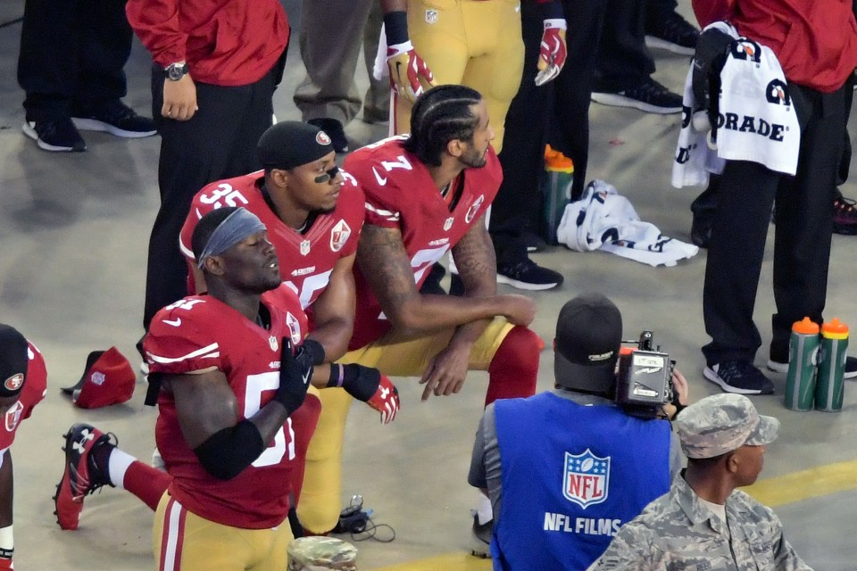  Colin Kaepernick's refusal to stand for the American anthem has rocked the NFL