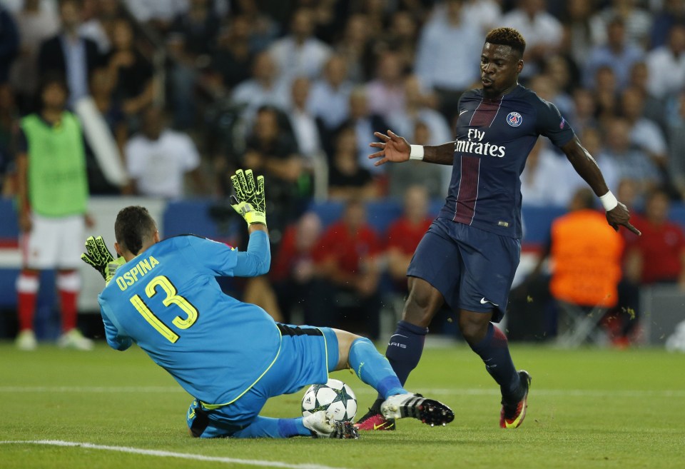  Colombian Ospina produced a fine display in the 1-1 draw against PSG