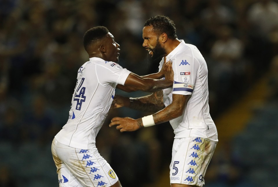  Kyle Bartley, right, bagged a late winner for Leeds against Blackburn