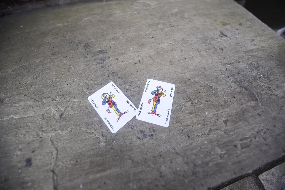  A deck of playing cards was found in a sick twist