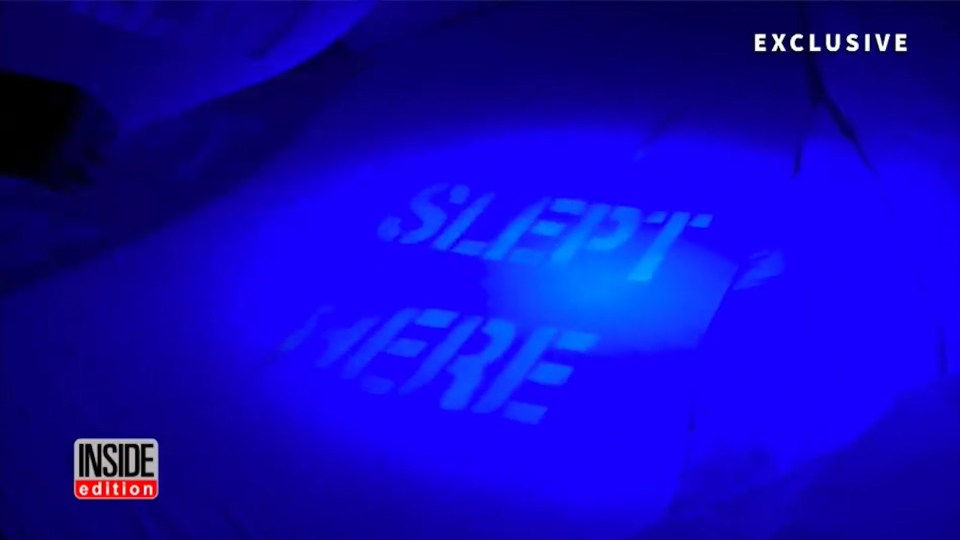  The revealing message sprang to life after the UV light was shone