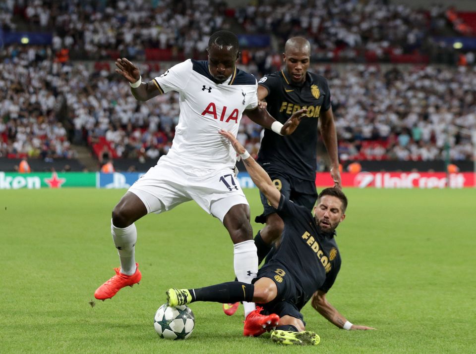 Moussa Sissoko racked up a few minutes of European action