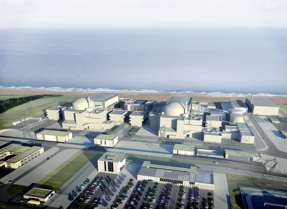  An image of what Hinkley Point C will look like when it is built