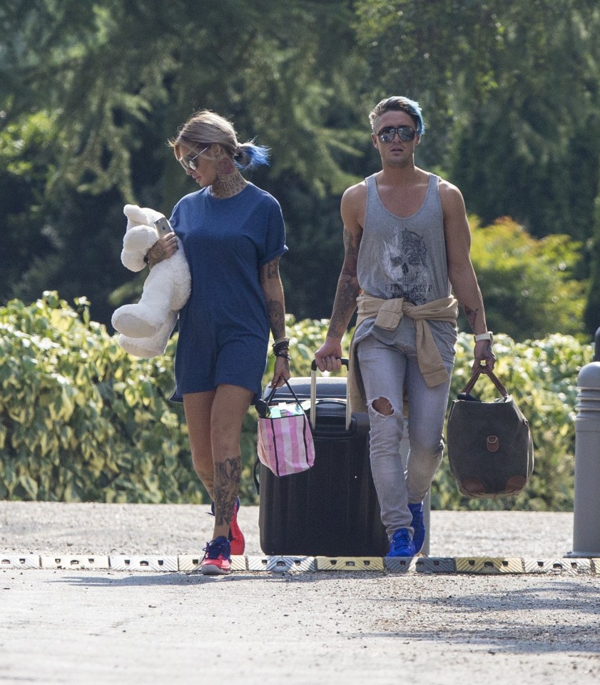 The pair spent the night at the Down Hall Park Hotel in Essex 