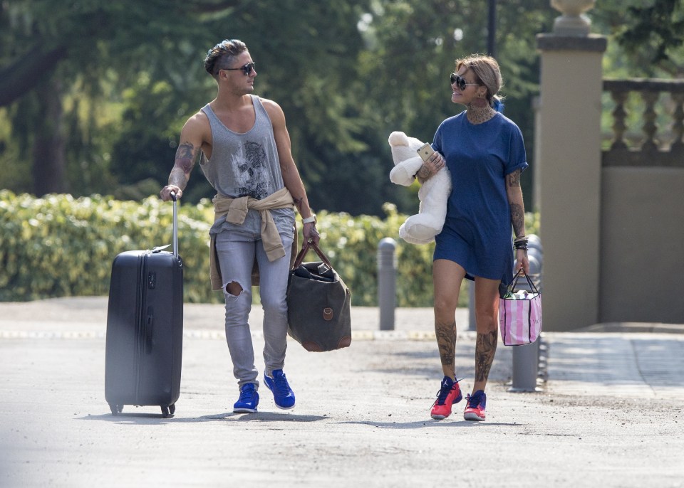 Jemma Lucy and Stephen Bear have been pictured leaving a spa hotel together