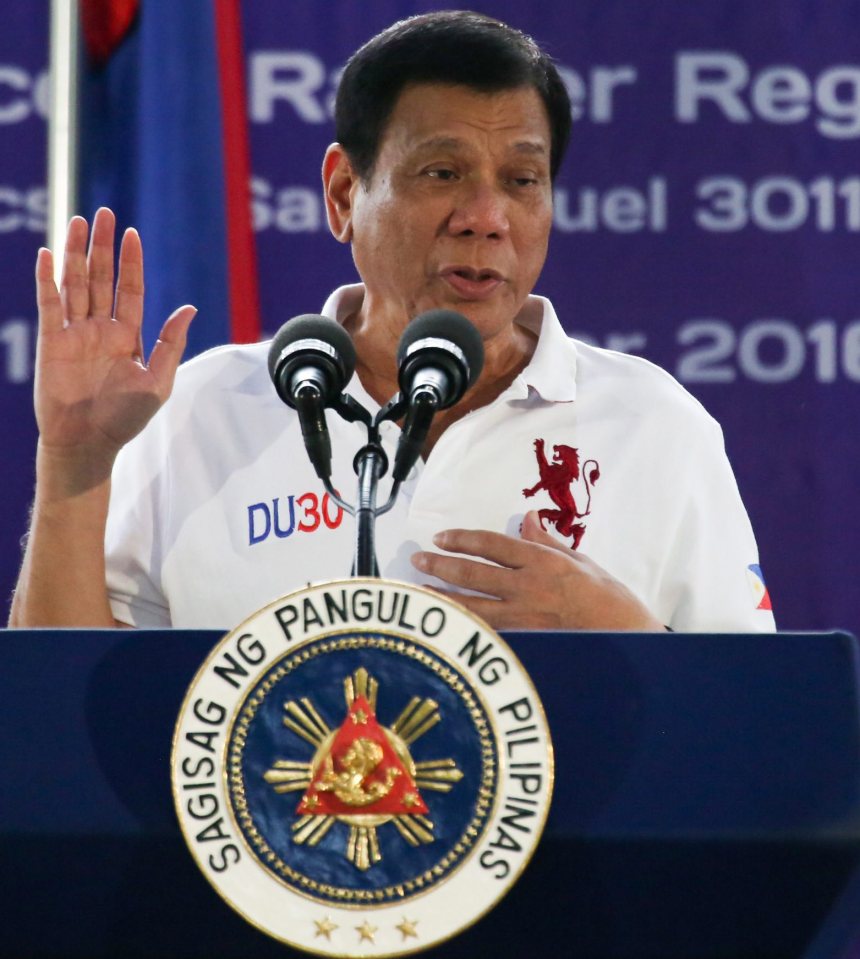  President Duterte warned he was unable to "kill" all those involved in the drugs trade within six months