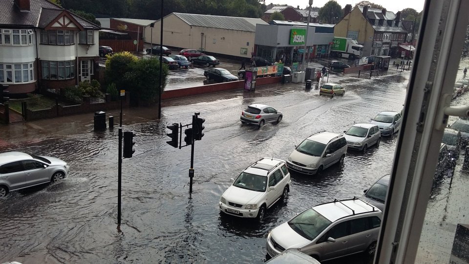  Flooding also hit parts of South London last month