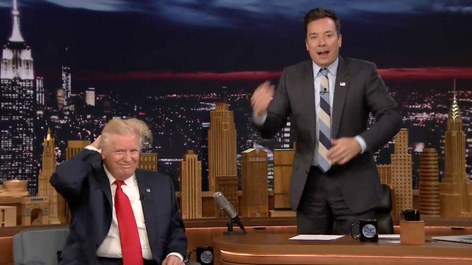 Fallon sent Trump's locks flying in every direction