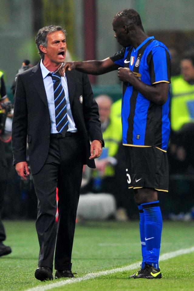  Mario Balotelli and Jose Mourinho clashed early and often at Inter Milan