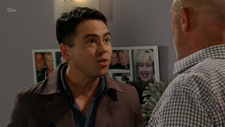 Todd confronts Phelan (played by Connor McIntyre), ordering him not to rip off the vulnerable Sarah