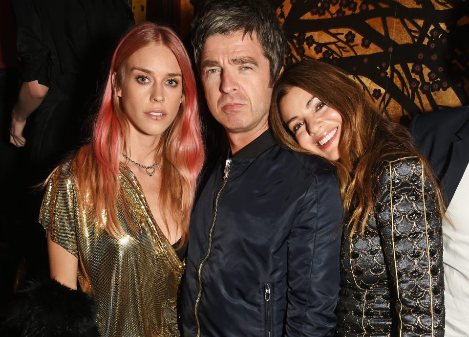 Keep your enimies close ... Kate came up against old foe Lady Mary Charteris, pictured above with Noel Gallagher and Sara MacDonald, at the London event