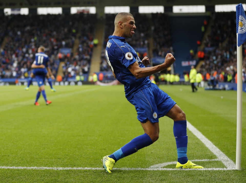 Slimani nets his first goal as a Leicester player