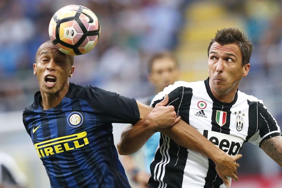  Inter Milan's Joao Miranda is in at centre-back