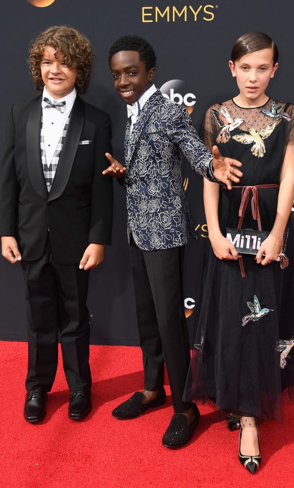  Stranger Things kids were more than happy to strike a pose as they rubbed shoulders with glamorous celebs