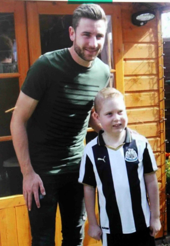 Paul Dummett surprised nine-year-old, Toon-loving Callum Hall at his home