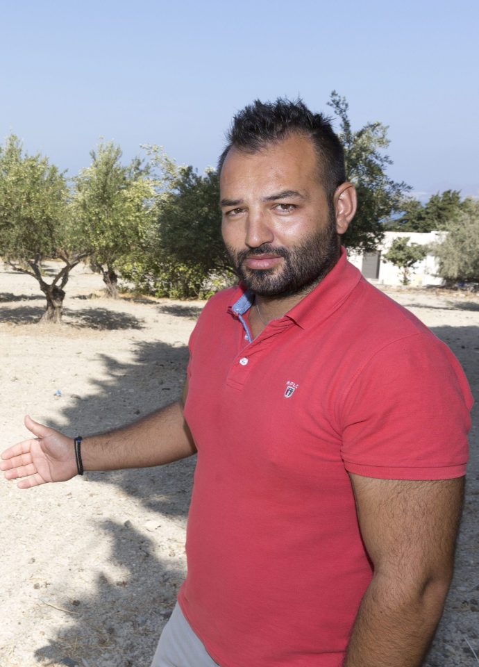  Local restaurant owner Stefano Troumouhis, who owns the land next to the farmhouse where Ben Needham went missing