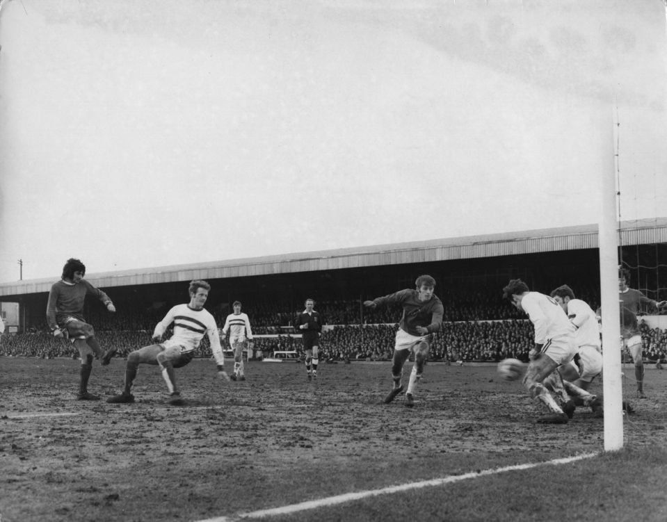  George Best nets his third goal for Man United in 8-2 demolition of Northampton