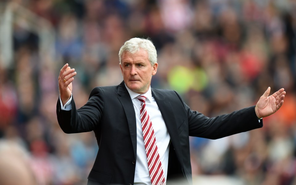  Beleaguered boss Mark Hughes has yet to boss Stoke to a win this season