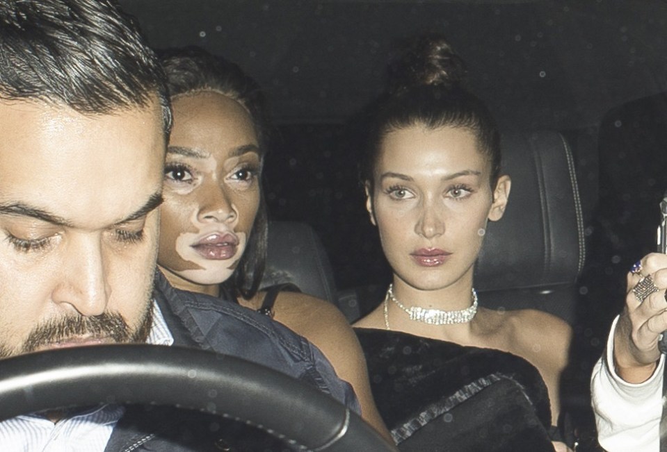  She shared a car home with her model mate Winnie Harlow