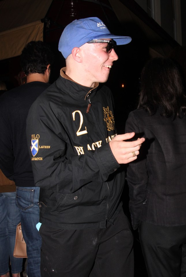  Rocco Ritchie looks pleased with himself as he leaves London Fashion Week party