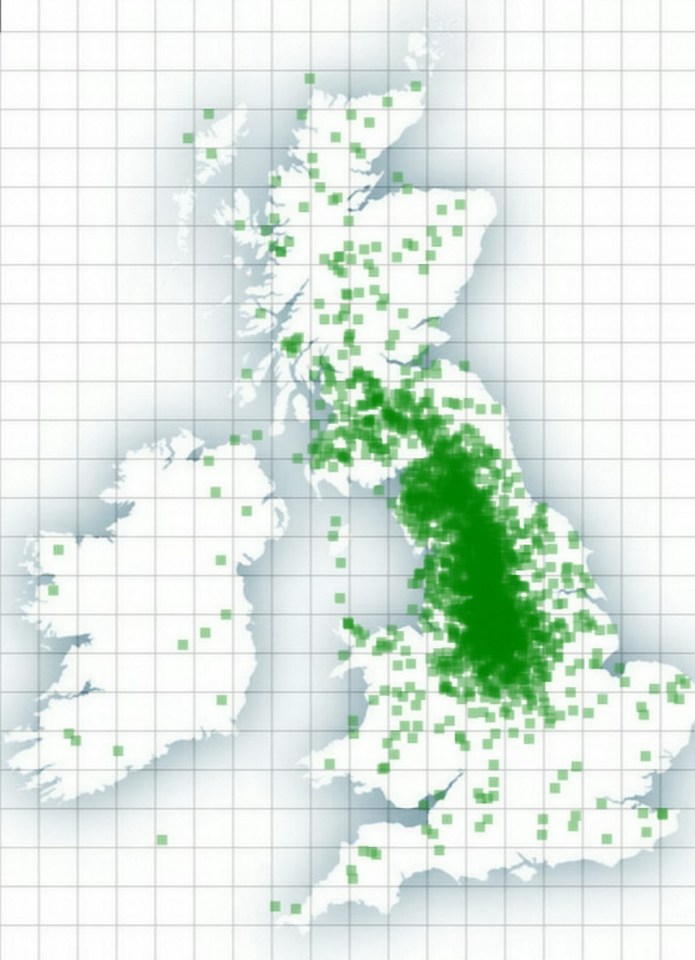  The Peak District was pinpointed along the country's west by struggling map readers